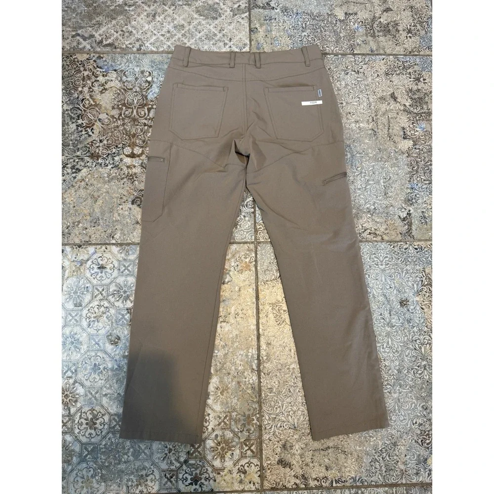 Men's Pants: Magellan 34x30stain release, khaki tan, cotton, used excell. cond.